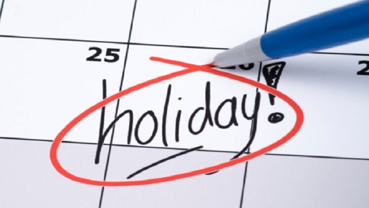 holiday schedule